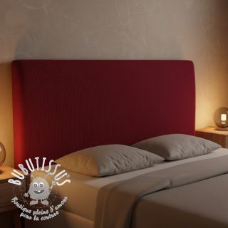 Tissu velours cotelé HUGGY lie de vin