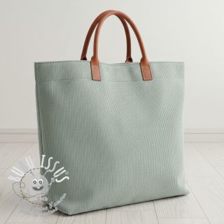 Tissu velours cotelé HUGGY lichen