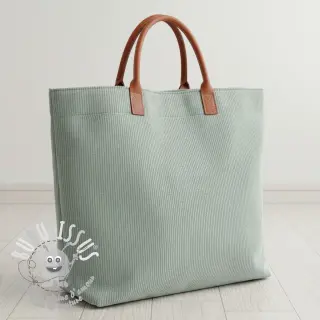Tissu velours cotelé HUGGY lichen