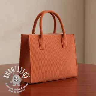 Tissu velours cotelé HUGGY terracotta