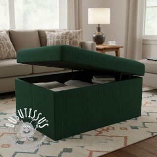 Tissu velours cotelé HUGGY sapin