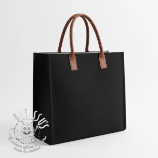 Tissu velours cotelé HUGGY noir