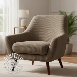 Tissu velours cotelé HUGGY taupe