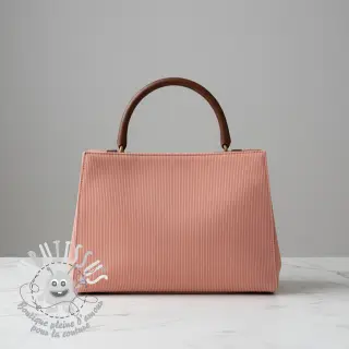 Tissu velours cotelé HUGGY bois de rose
