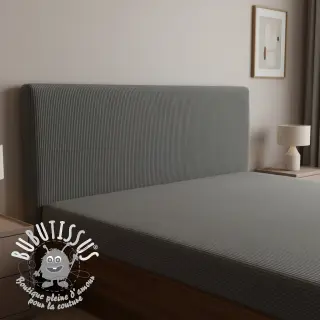 Tissu velours cotelé HUGGY anthracite