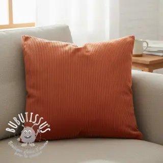 Tissu velours cotelé FUTE terracotta