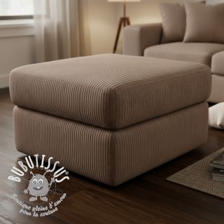 Tissu velours cotelé FUTE taupe