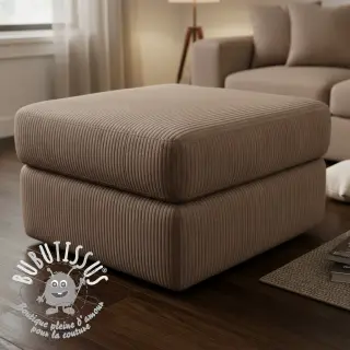 Tissu velours cotelé FUTE taupe