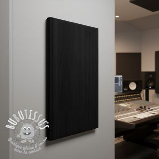 Tissu velours cotelé FUTE noir