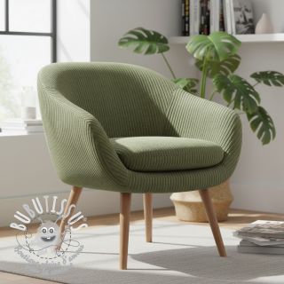 Tissu velours cotelé FUTE kaki