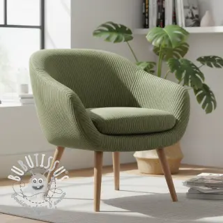 Tissu velours cotelé FUTE kaki