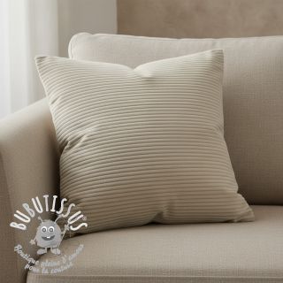 Tissu velours cotelé FUTE beige