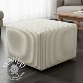 Tissu velours cotelé HANNIBAL ecru