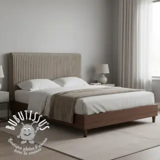 Tissu velours cotelé HANNIBAL taupe