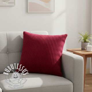 Tissu velours cotelé HANNIBAL lie de vin