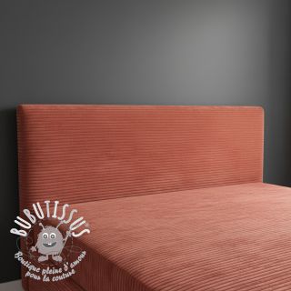 Tissu velours cotelé HANNIBAL terracotta