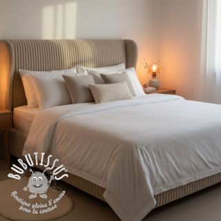 Tissu velours cotelé HANNIBAL beige