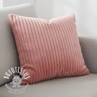 Tissu velours cotelé HANNIBAL bois de rose