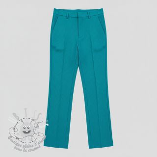 Tissu velours cotelé fin light petrol