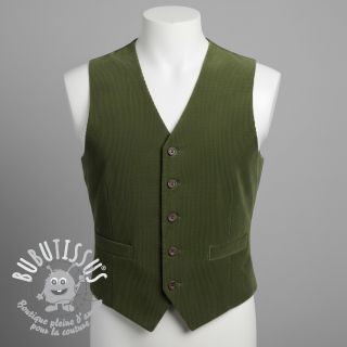 Tissu velours cotelé fin forest