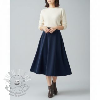 Tissu velours cotelé fin navy