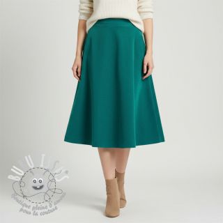 Tissu velours cotelé fin petrol