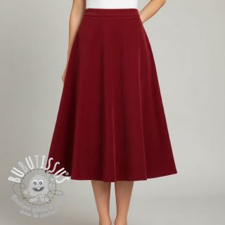 Tissu velours cotelé fin red