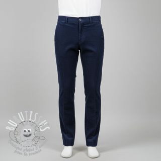 Tissu velours cotelé 6W WASHED STRETCH navy