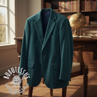 Tissu velours cotelé 6W WASHED STRETCH petrol