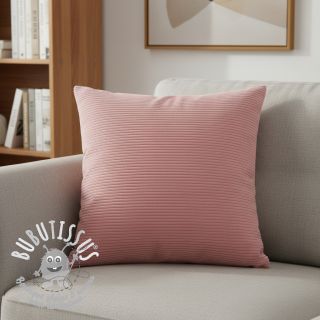 Tissu velours cotelé 6W WASHED STRETCH rose