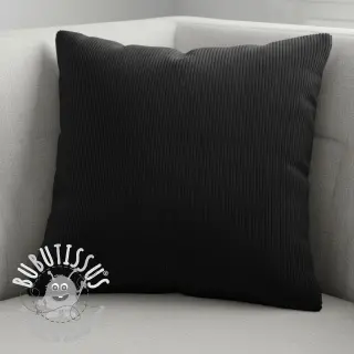 Tissu velours cotelé 6W WASHED STRETCH black