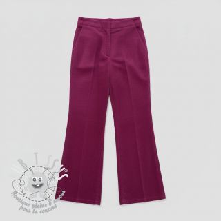 Tissu velours cotelé 6W WASHED STRETCH fuchsia