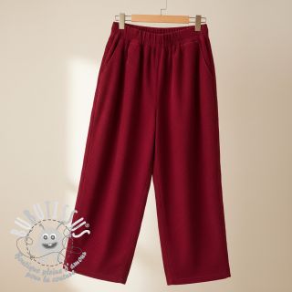 Tissu velours cotelé 6W WASHED STRETCH dark red