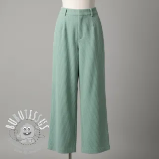 Tissu velours cotelé 6W WASHED STRETCH mint