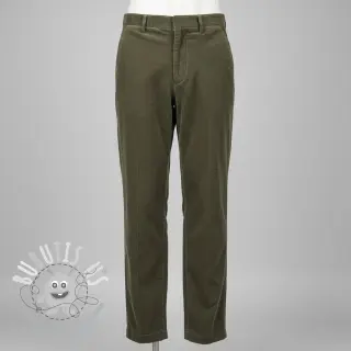 Tissu velours cotelé 6W WASHED STRETCH camo green