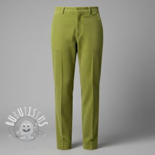 Tissu velours cotelé 6W WASHED STRETCH green