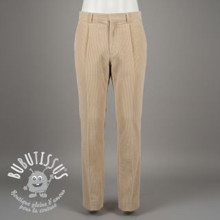 Tissu velours cotelé 6W WASHED STRETCH sand