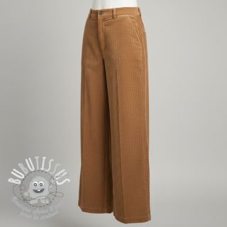 Tissu velours cotelé 6W WASHED STRETCH camel