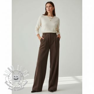 Tissu velours cotelé 6W WASHED STRETCH dark brown