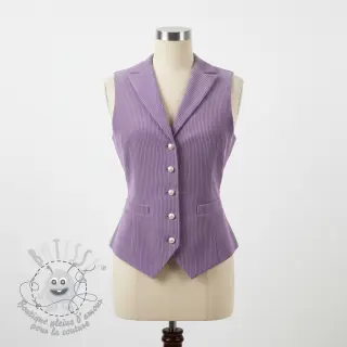 Tissu velours cotelé 6W COTTON TOUCH lilac