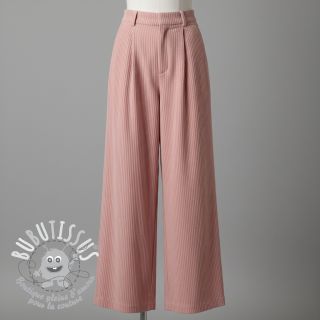 Tissu velours cotelé 6W COTTON TOUCH rose