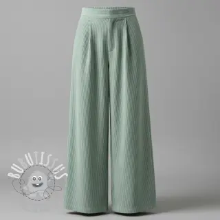 Tissu velours cotelé 6W COTTON TOUCH mint
