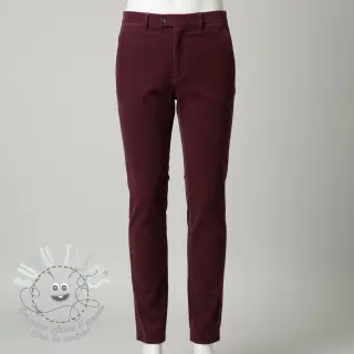 Tissu velours cotelé 6W COTTON TOUCH bordeaux