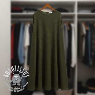 Tissu velours cotelé 6W COTTON TOUCH camo green