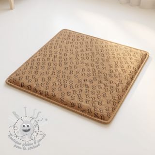 Tissu velours cotelé STRETCH Little dino sand