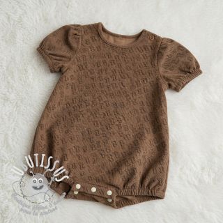 Tissu velours cotelé STRETCH Little dino taupe