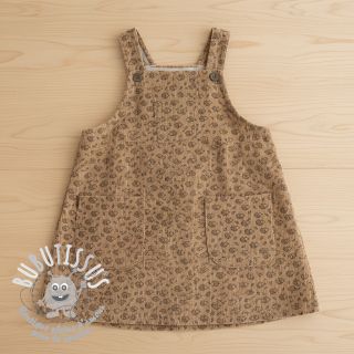 Tissu velours cotelé STRETCH Little hedgehog sand