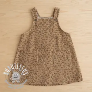 Tissu velours cotelé STRETCH Little hedgehog sand