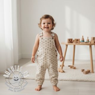 Tissu velours cotelé STRETCH Little bunny light sand