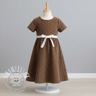 Tissu velours cotelé STRETCH Little bunny taupe